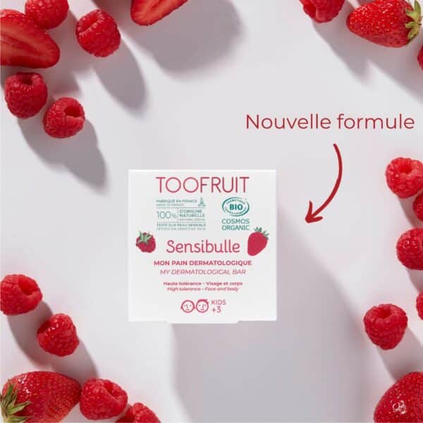 Gelée de douche enfant TooFruit Fraise Framboise - Le Coin Des Naturelles