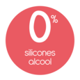 0% sans silicones / alcool