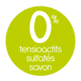 0% tensoactifs sulfatés / savon